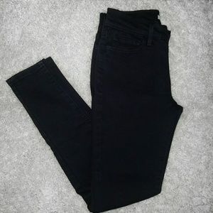 Black High Waisted Levi 710 Jeans